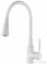 INVENA HULA PLUS 2 funkciós mosogató csaptelep flexibilis kifolyócsővel, fehér BZ-85-P02-L (BZ-85-P02-L)