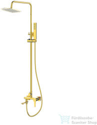 INVENA GLAMOUR zuhanyrendszer kádtöltő csapteleppel, arany AU-05-B09-V (AU-05-B09-V)