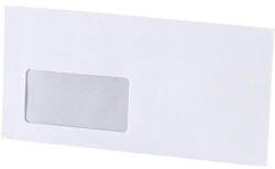Boríték LA4 enyvezett bélésnyomott bal ablakos 35x90mm A20B20 Bluering® fehér