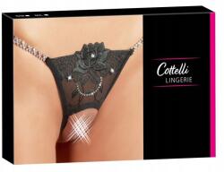 Cottelli Collection Lingerie Női fehérnemű Fekete csipkés tanga Gyöngyök S/m (4024144003181)
