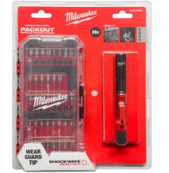 Milwaukee Ütvefúró bit készlet Milwaukee Shockwave 39db Ipl-led zseblámpa 100 lm (4932498608)