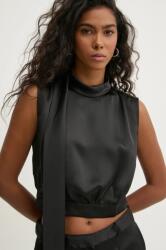 HUGO BOSS felső fekete, női, sima, 50530475 - fekete 36