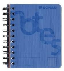 DONAU Spirálfüzet A/4 140 lap PP borító kék Donau kockás (1228401) - tintasziget