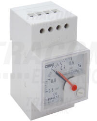 TRACON CF45S-0, 5/3 Sínre pattintható analóg teljesítménytényező mérő (CF45S-0e5per3)