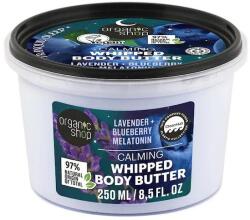 Organic Shop nyugtató habos testvaj levendulával, áfonyával és melatoninnal, 250 ml - hairpower