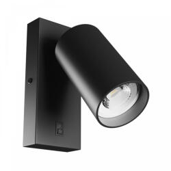 spectrumLED SQUALLA VARIOSA kapcsolóval GU10 KINKIET 230V IP20 fekete kerek SpectrumLED (SP SLIP006022)