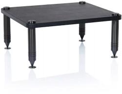 NorStone Como 3 Hifi készüléktartó állvány, fekete bőr, 280 mm (Norcomo3)