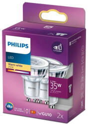 Philips 2x LED halogén izzó készlet GU10 PAR16 3.5W = 35W 255lm 2700K Meleg 36° PHILIPS (8718699774295)