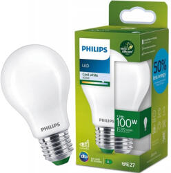 Philips LED izzó E27 210.3lm/W A60 7.3W = 100W 1535lm 4000K semleges szálas tejszerű PHILIPS rendkívül hatékony (8720169188099)