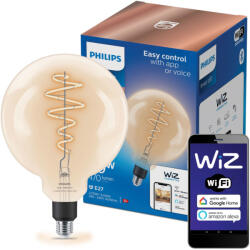 Philips LED izzó E27 G200 6.7W = 40W 2700-6500K FILAMENT SMART WiFi Philips WiZ (PHWIZ0775)