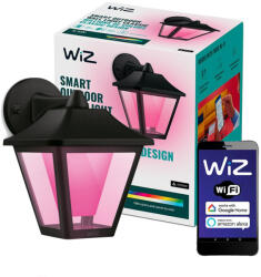 Philips Kerti LED fali lámpa homlokzati kültéri lámpa 9, 5 W RGB SMART WiFi WiZ (8720169076181)
