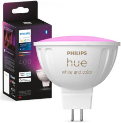 Philips LED izzó MR16 6, 3 W CCT RGB többszínű PHILIPS HUE White & COLOR Ambiance Bluetooth Zigbee (8719514491403)