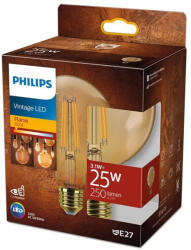 Philips LED Globe izzó E27 G95 3.1W = 25W 250lm 1800K meleg izzószál borostyán PHILIPS (8720169191372)