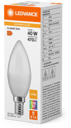 OSRAM LED izzó B37 E14 4.9W = 40W 2700K 470lm Meleg fehér LEDVANCE (4099854075469)