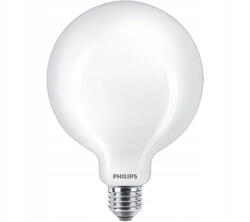 Philips LED izzó Globe E27 G120 10, 5W = 100W 1521lm 4000K semleges izzószál tejszerű PHILIPS (8718699665166)
