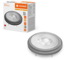 OSRAM LED izzó AR111 G53 7.2W = 50W 450lm 1800-2700K meleg fehér 12V DIMMÁLHATÓ LEDVANCE (4099854048562)