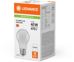 OSRAM LED izzó A60 E27 4, 9W = 40W 470lm 4000K semleges fehér LEDVANCE (4099854049538)