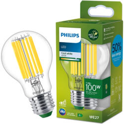 Philips LED izzó E27 A60 210.3lm/W 7.3W = 100W 1535lm 4000K semleges izzószál PHILIPS Ultra Hatékony (8720169188051)