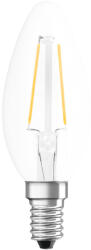 OSRAM LED izzó B35 E14 2.5W = 25W 250lm 2700K Meleg fehér FILAMENT LEDVANCE (4099854069451)