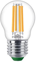 Philips LED izzógömb E27 210lm/W P45 2, 3W = 40W 485lm 2700K meleg izzószál PHILIPS Ultra Hatékony (8720169188198)