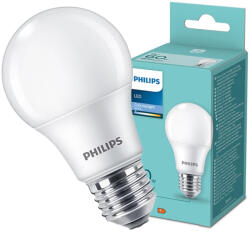 Philips LED izzó E27 A60 8W = 60W 806lm 6500K Hideg 180° Philips (8720169253179)