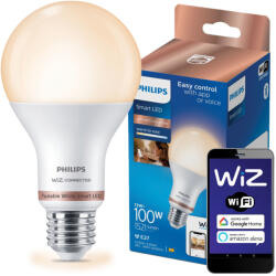 Philips LED izzó E27 A67 13W = 100W 1521lm 2700-6500K SMART WiFi Philips WiZ (PHWIZ0640)