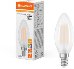 OSRAM LED izzó B35 E14 4, 2W = 40W 470lm 2700K meleg fehér SZÍNÁZÁS DIMMÁLHATÓ LEDVANCE (4099854065613)