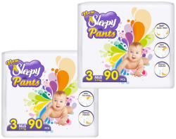 Sleepy New Sleepy gumisderekú bugyipelenka vizeletjelző csíkkal Midi 3 (5-9)(180db)