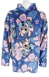 Aymax Disney Lilo és Stitch, A csillagkutya Hibiscus felnőtt belebújós plüss polár takaró, poncsó AYM076189 (AYM076189)