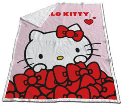 Aymax Hello Kitty Bow sherpa takaró 130x170cm AYM077322 (AYM077322)