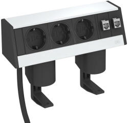 OBO Bettermann 6116942 DB-1B3 D3S2K Deskbox kábellel rögzítővel alumínium (6116942)