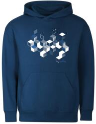 Bontis Hanorac CUBES - Albastru de miezul nopții | 2XL (SWEAT-CUBES-mb-XXL)