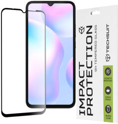 Techsuit 111D védőüveg a kijelző teljes felületére Xiaomi Redmi 9/Redmi 9A/Redmi 9AT/Redmi 9C/Redmi 10A telefonra - Fekete