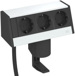 OBO Bettermann 6116936 DB-1B3 D3S Deskbox kábellel rögzítővel alumínium (6116936)