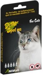 Spot on bolha és kullancsriasztó macskának 5x1 ml Dr. Peticon