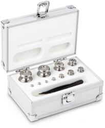 KERN súlykészlet precíziós mérlegekhez 1 g - 200 g alumínium dobozban, OIML M1 súlyosztály, hitelesíthető (344-046)