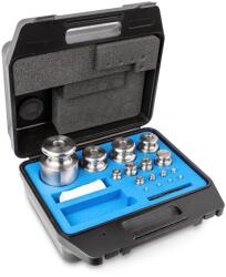 KERN súlykészlet precíziós mérlegekhez 1 g - 5 kg műanyag dobozban, OIML M1 súlyosztály (344-084)