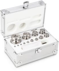 KERN súlykészlet precíziós mérlegekhez 1 g - 1 kg alumínium dobozban, OIML M1 súlyosztály, hitelesíthető (344-066)