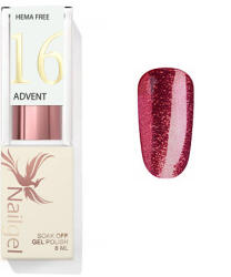  Advent 16 - gél lakk 8 ml - csillámos sötét rosegold -