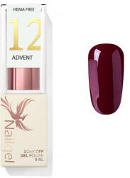 Advent 12 - gél lakk 8 ml - Vöröses bordó -