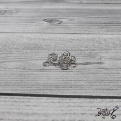  Szerelőkarika dupla - platinum 6 mm (100 db)