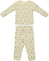 Little Dutch Pijama din bumbac organic - Forest Leaves - Little Dutch