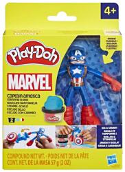 Hasbro Play-Doh Marvel Figurina Flexibila Cu Accesorii Captain America 10Cm (F9829_G0056) - ejuniorul