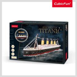 CubicFun - Puzzle 3D Led Titanic 266 Piese (CUL521h)