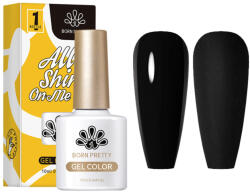  Born Pretty UV/LED gél lakk 10 ml - CG001 Fekete (CG001)