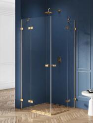 NEW TRENDY Avexa GOLD BRUSHED két ajtós szögletes zuhanykabin Méret: EXK-1790 120x100x200