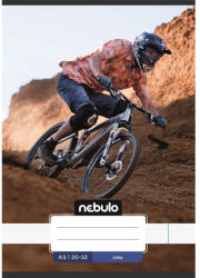 Nebulo Füzet, A5, sima, 20-32, Vagány minták, 16 db/csomag Nebulo (55812) - irodaszerpiac