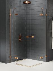 NEW TRENDY Avexa BRONZ két ajtós szögletes zuhanykabin Méret: ΕΧΚ-3669 80x120x200