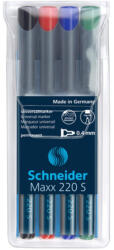 Schneider Alkoholos marker OHP 0, 4mm tűhegyű Schneider Maxx 220 S 4 klf. szín (42328) - irodaszerpiac