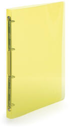KARTON P+P Gyűrűskönyv A4, 4 gyűrűs 2cm gerinc áttetsző PP, Karton P+P Lines sárga (52394)